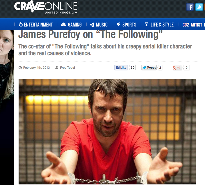 James Purefoy:  Speaking Shakespeare & how to be a successful actor