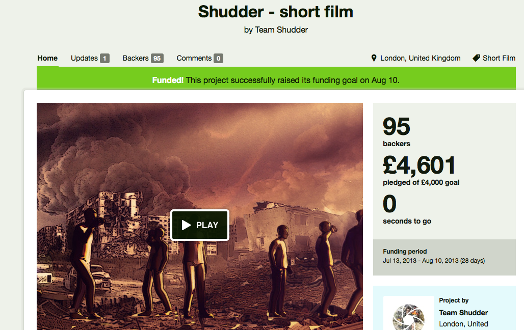 Run a successful Kickstarter campaign; have a ‘Master of Explosions’ pledge
